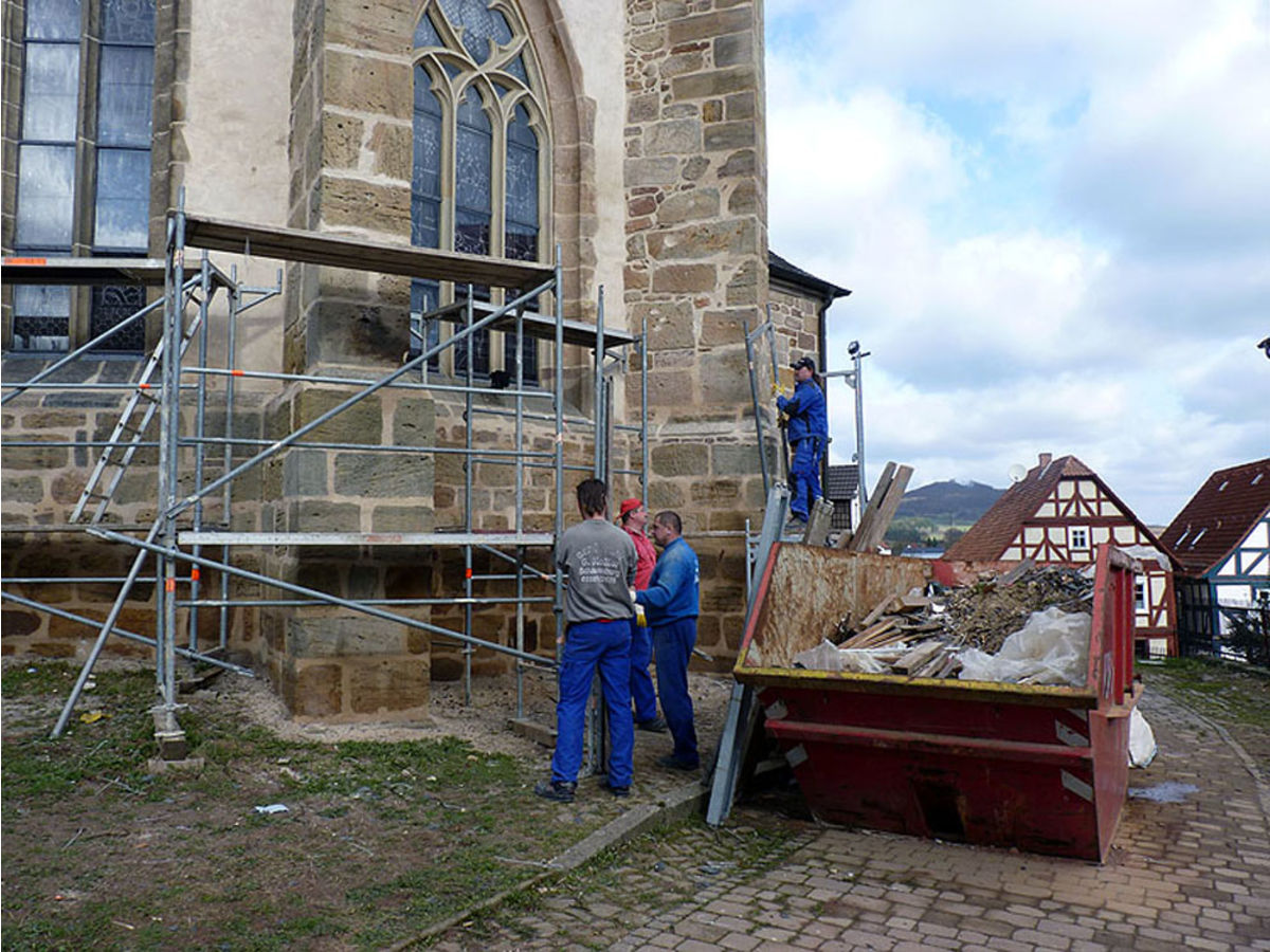 Kirchenrenovierung 2010 / 2011 (Foto: Karl-Franz Thiede)